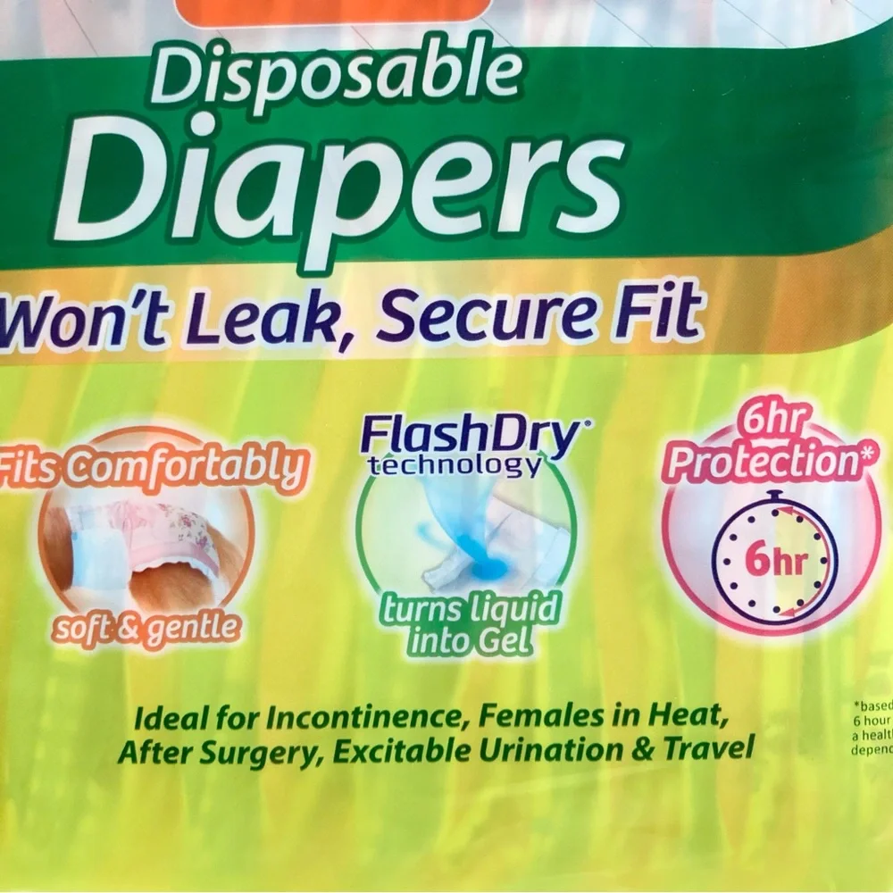 Hartz Disposable Small Dog Diapers Size SS 5.5 - 9lbs